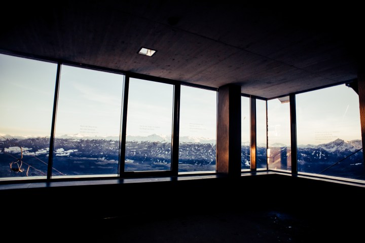 Blick aus Nordkettenbahn auf Innsbruck