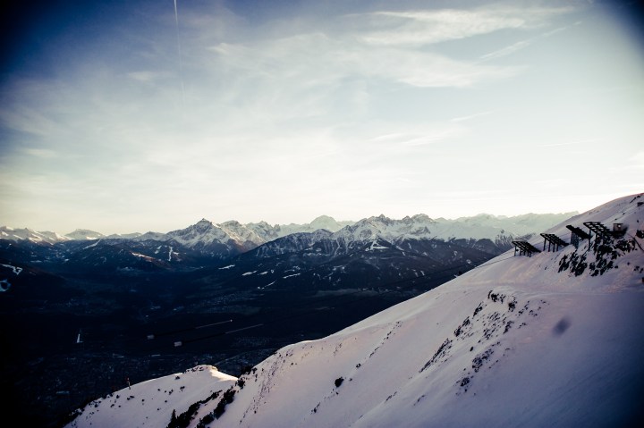 Nordkette im Abendrot