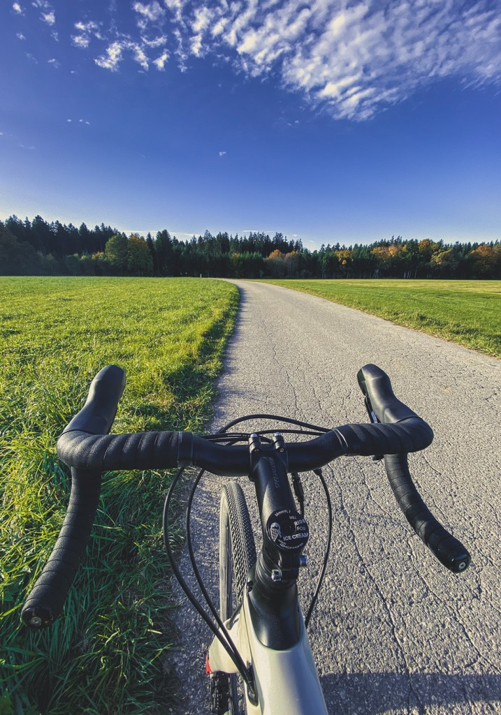 Ausblick von Gravelbike